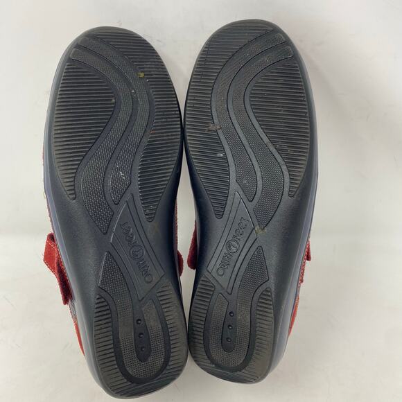 Orthofeet Shoes Burgendy Mary Jane Comfort Orthopedic Womens Size 9.5 W - Picture 7 of 8